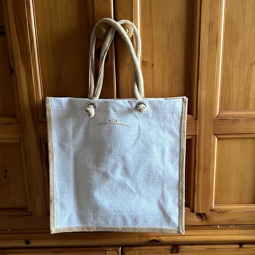 Jute Tote Bag - New! Size 15”w x 16”l